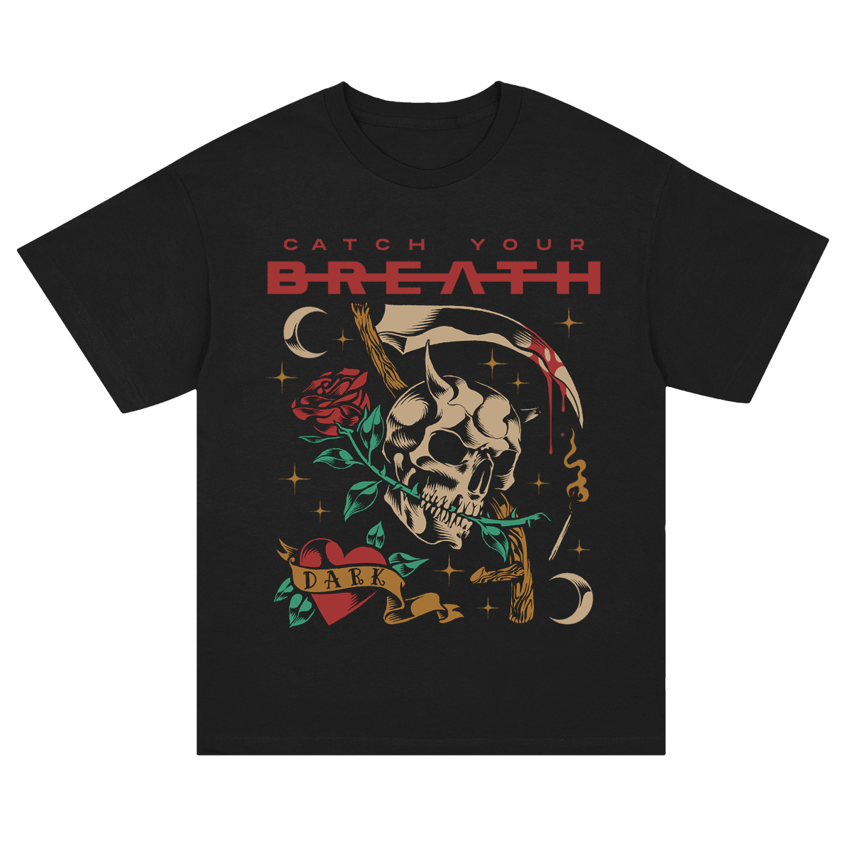 Catch Your Breath (Skull Rose) T-Shirt